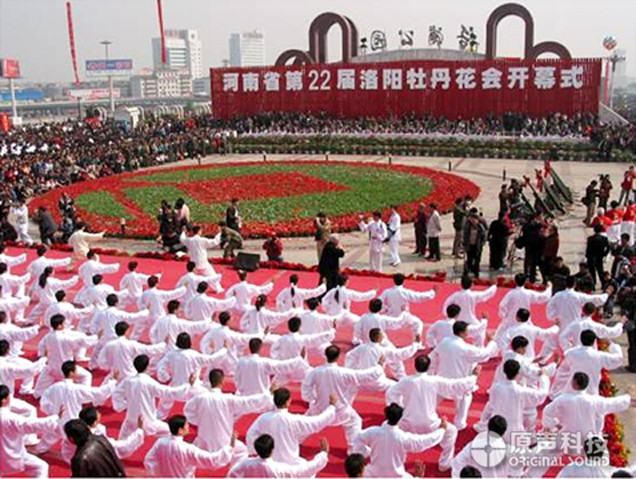 洛浦公園三萬人太極拳活動大型戶外公共廣播系統(tǒng)項目
